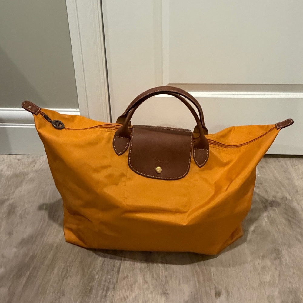 Brand new Longchamp Le Pliage XL Travel Bag - Orange Brown - Picture 3 of 3